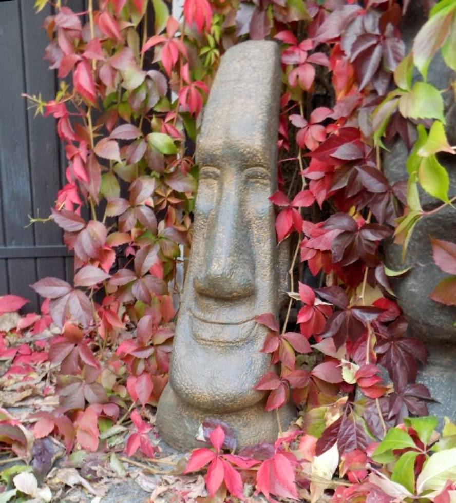 gartendeko Moai Figur