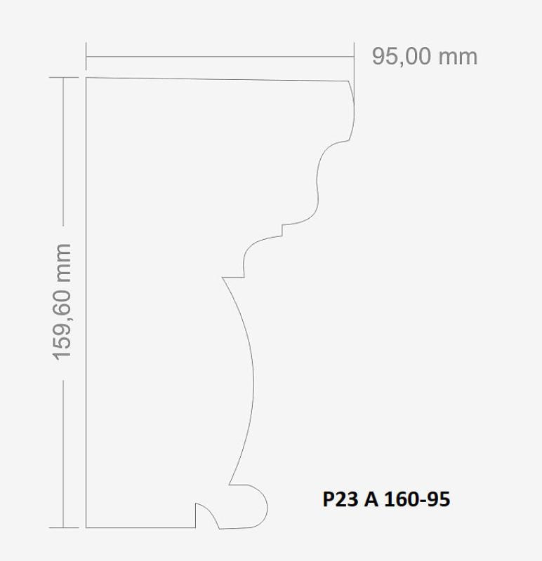Außenstuck Gesims Sonderprofile Fassaden Styroporstuck Leisten P23A