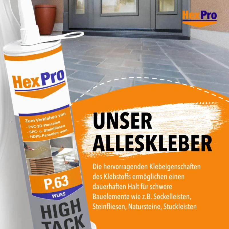 Montagekleber Kleber MS-Polymer Basis hohe Sofort Haftung 290ml P63