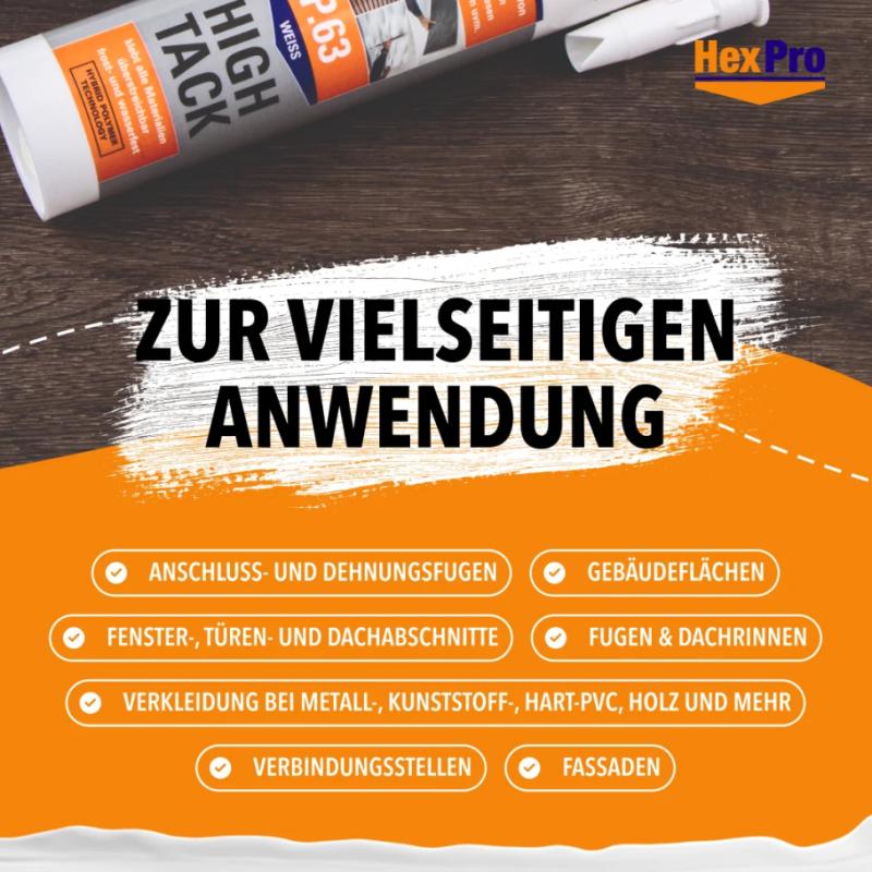 Montagekleber Kleber MS-Polymer Basis hohe Sofort Haftung 290ml P63