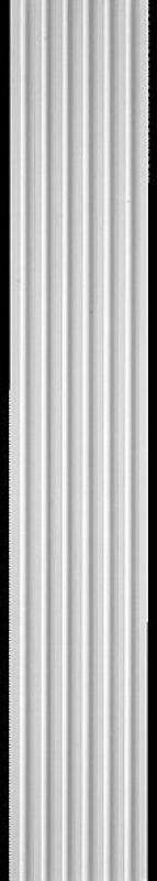 Flache Gipsstuck Wandsäule