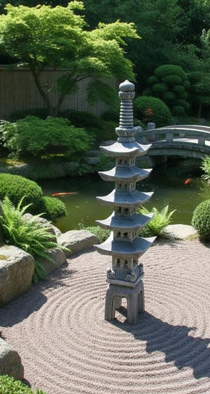 Steinlaterne japanisch Garten