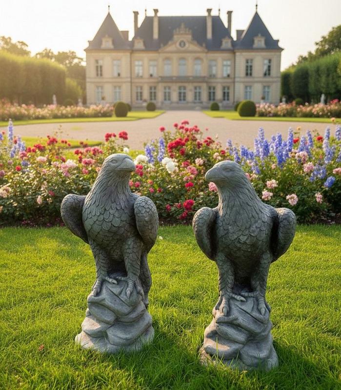 Adlerfiguren auf Felsen Paar