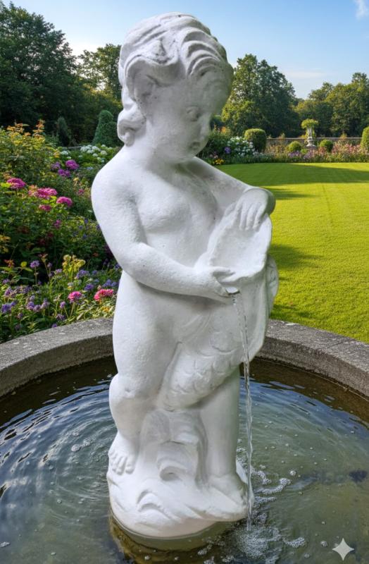 Brunnen Figur mit kleiner Muschel
