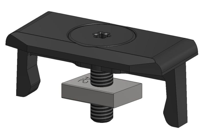 Structona Uni-Clip für Aluminium UnterkonstruktionEdgeloc unsichtbare Befestigungsclips für Terrassendielen