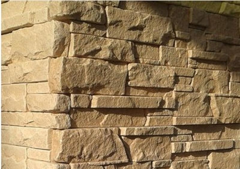 Riemchen Wandverkleidung Wandplatten Verkleidung Gips oder Weißbeton Wandverblender Steine 49x19cm