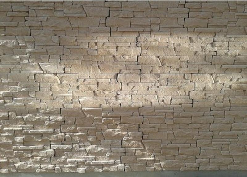 Riemchen Wandverkleidung Wandplatten Verkleidung Gips oder Weißbeton Wandverblender Steine 49x19cm