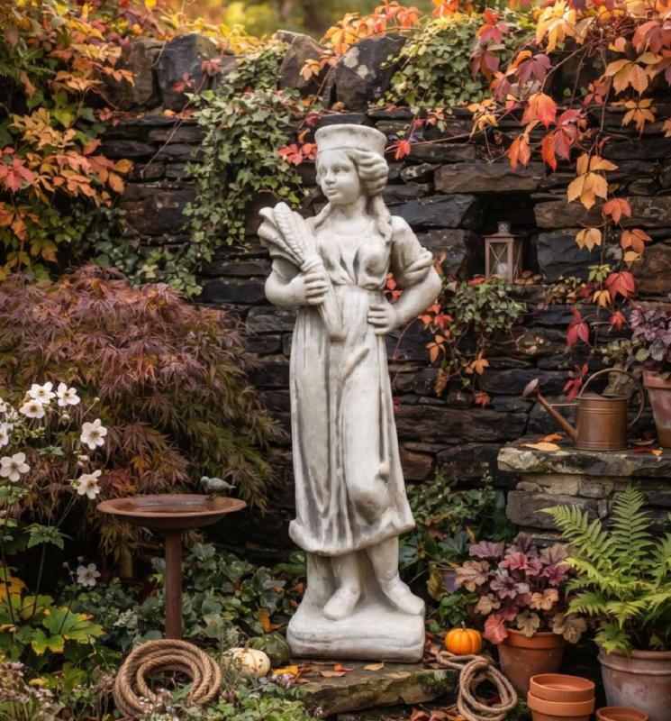 Gartenfigur aus Vierjahreszeiten II Sommer 75cm 40kg Skulptur Steinfigur Figur S300