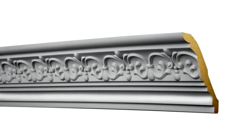 Hartschaumleiste mit Dekor