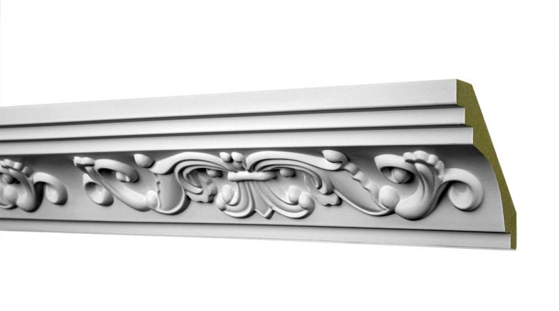 Hartschaumleiste mit Dekor