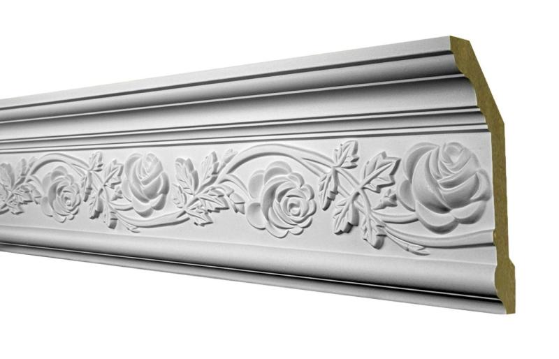 Hartschaumleiste mit Dekor