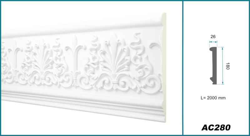 Wand Zierleiste Flachleisten Profil