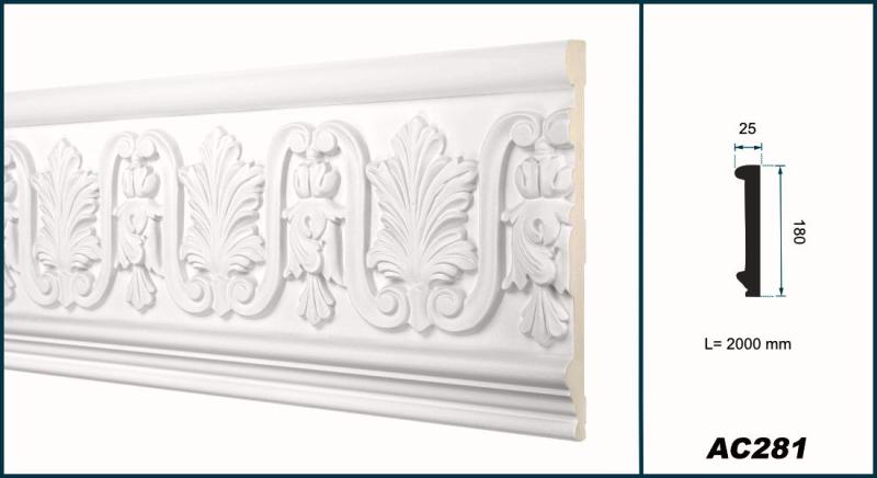 Wand Zierleiste Flachleisten Profil