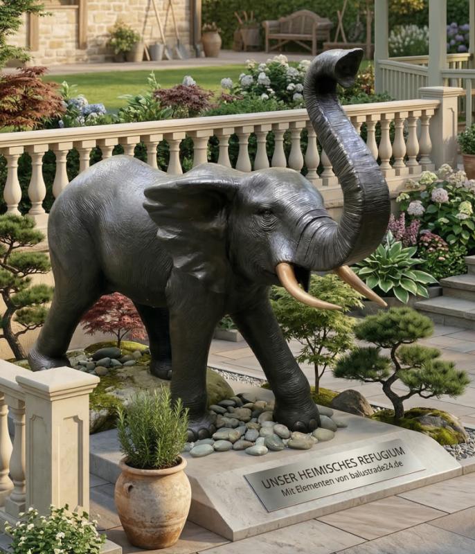 Garten Elefant aus Bronze