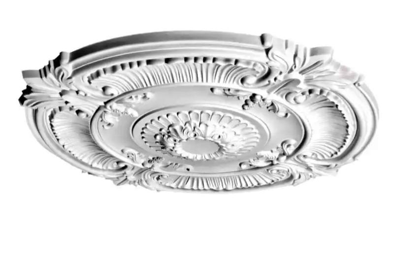 XL Zierstuck Deckenrosette | Polyurethan Hartschaum 101cm Durchmesser