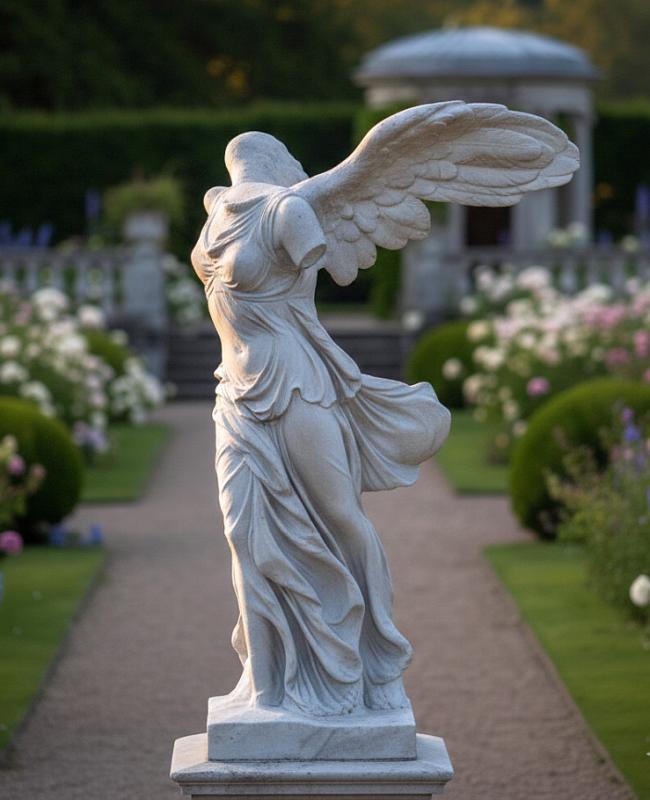 Kleine Nike von Samothrake Gartenfigur Nike Skulptur