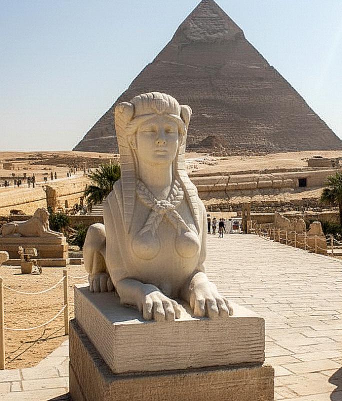 Ägyptische Shpinx Gizeh Stein Figur