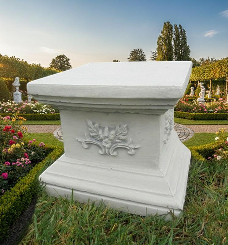 Sockel Podest Dekosockel Betonsockel für Figuren Pflanzgefäße Gartendekoration 33cm 30kg