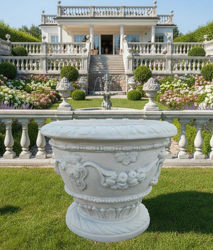 Blumen Kübel rund frostfest