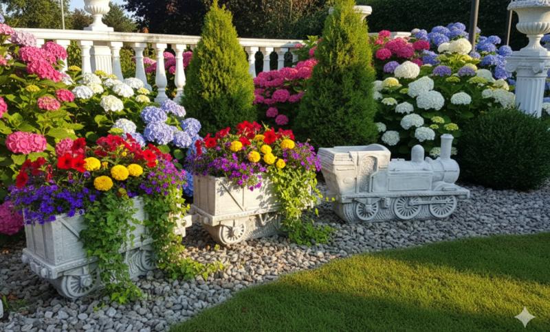 Eisenbahnzug befpanzbar Garten Dekoration