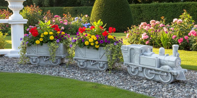 Eisenbahn befpanzbar Garten Dekoration