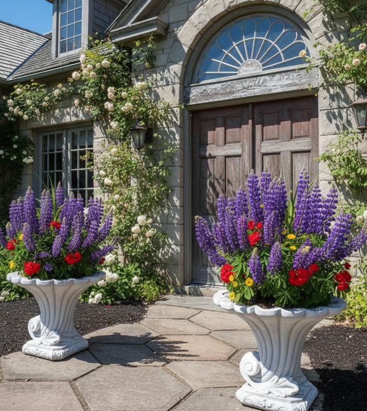 Kelchvase Füllhorn Blumenhorn Ziervase Parkvasen