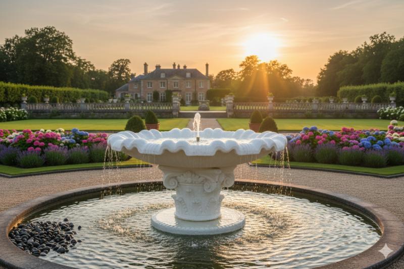 moderner garten wasserschalen brunnen