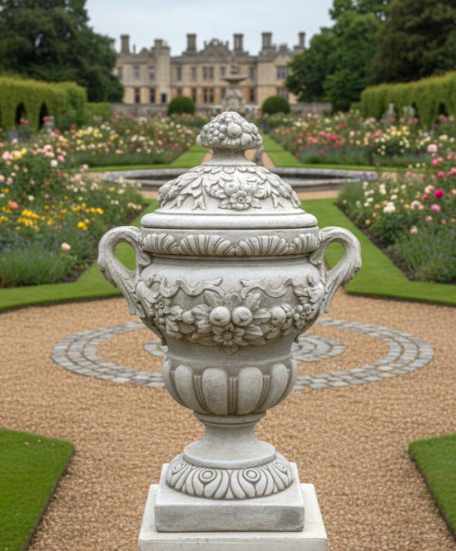 Deckel Ziervase mit Henkel