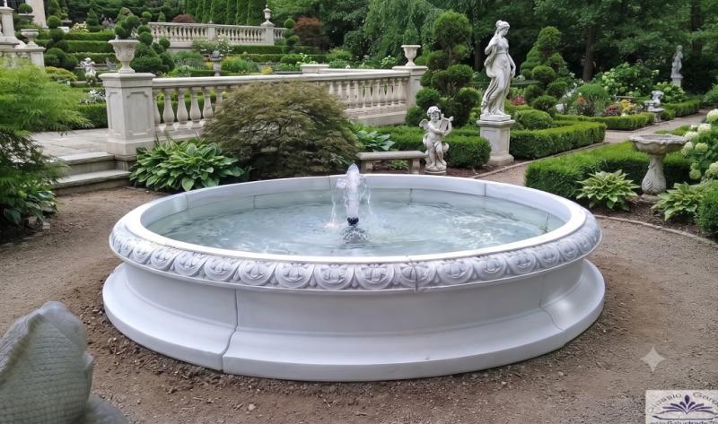 Brunnenring Gartenbrunnen Wasserbecken für Springbrunnen Brunnenbecken 230cm 480kg