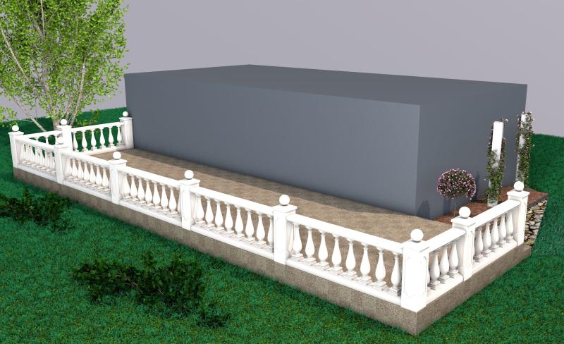 CAD-Planung ihrer Balustrade mit 3D Visualisierung des Balkon Balustradengeländer