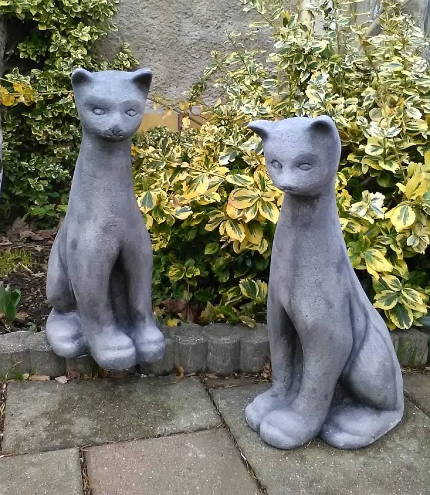 Gartenfiguren Katzen