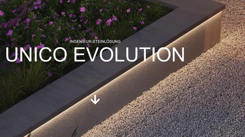 Beton Mauerabdeckung 100cm 10 Breiten 7 Farben glatt poliert System Evolution Quadrato Mauerkappen