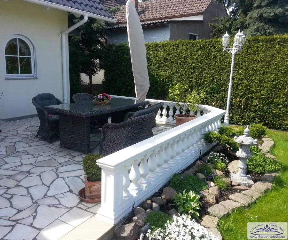 dekobalustrade für garten