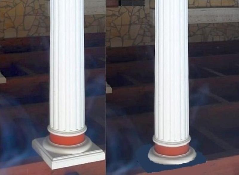 betonsäulenelemente mit sockel und Kapitell