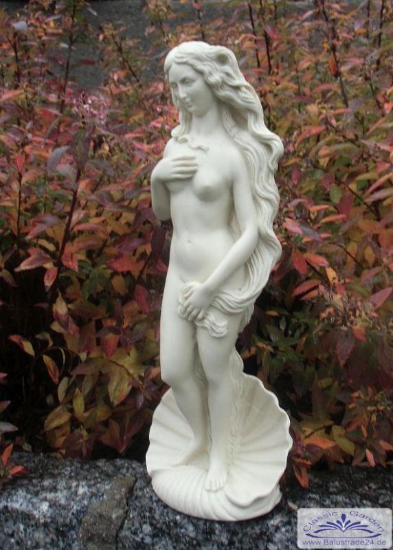 Kunstmarmor Plasik frau in Muschelschale