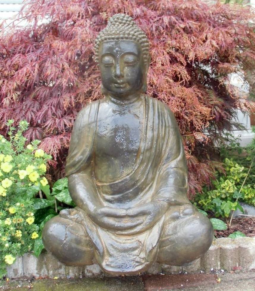 sitzend bestellen bei Metitation-günstig Statue der Buddha Gartenfigur Buddhafigur