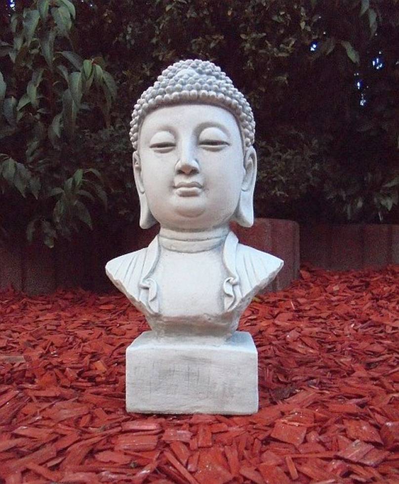 Gartenfigur Buddhakopf