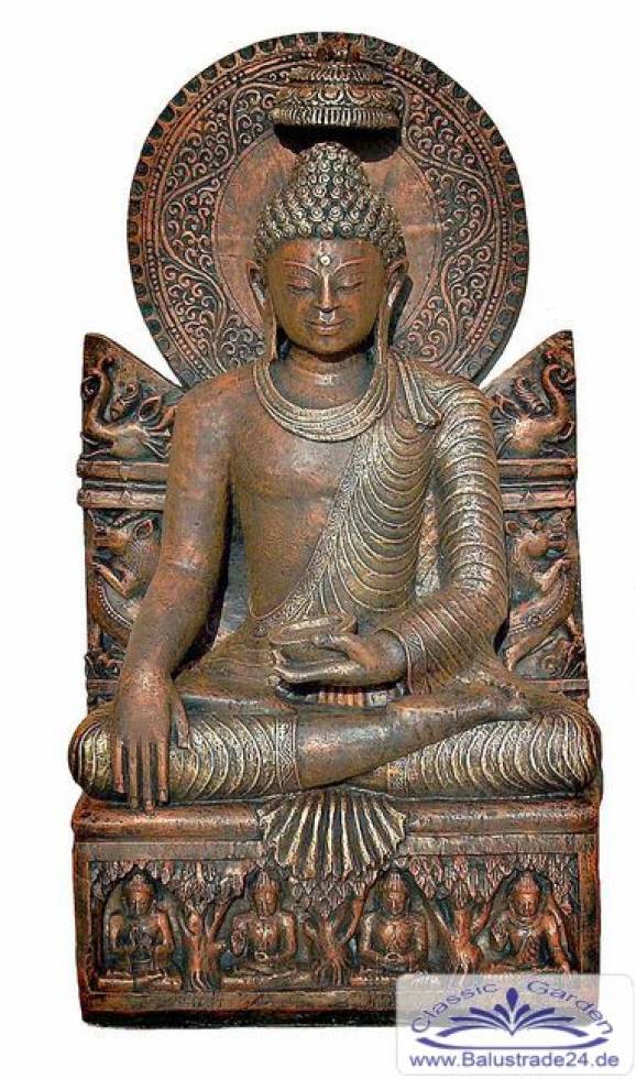 Typ-2 Buddha mit Holzschrein
