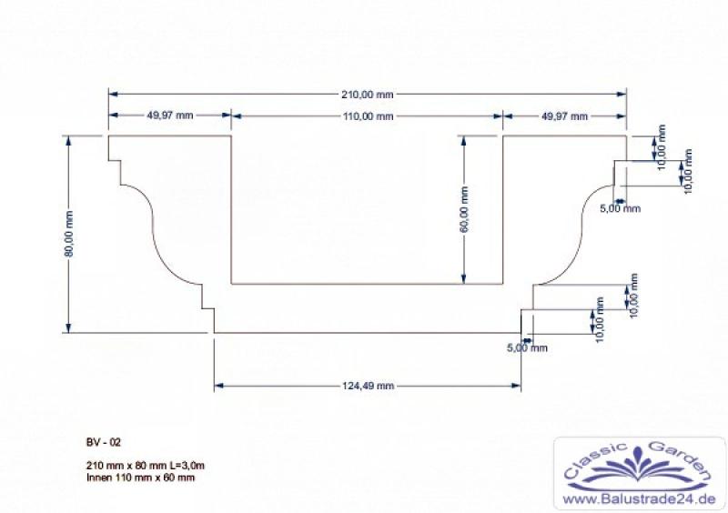 Decken Zierstuck Balken Skizze