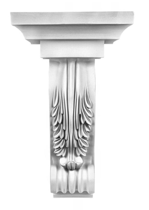 C8006 Schmuck Wandkonsole als Regalkonsole leichte Konsole aus Polyurethan Hartschaum 515x298mm