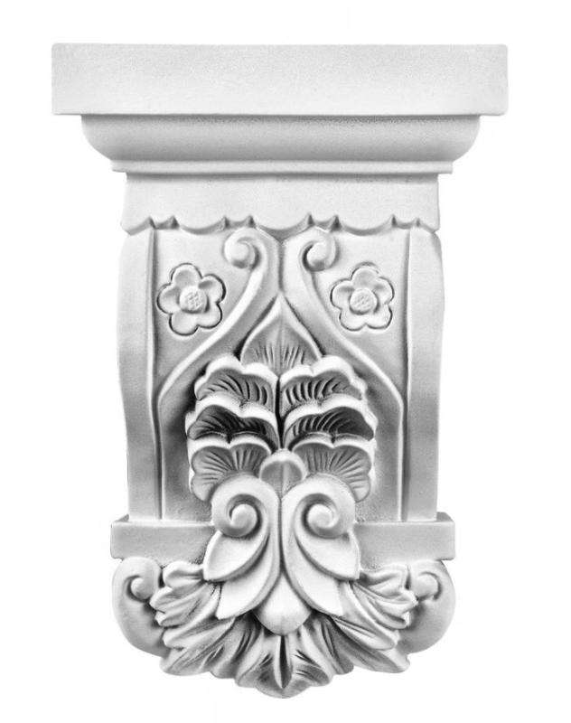 C8014 Schmuck Wandkonsole als Regalkonsole leichte Konsole aus Polyurethan Hartschaum 210x140mm