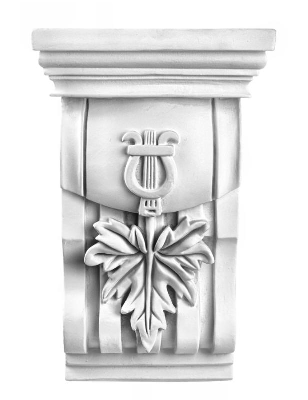 C8034 Schmuck Wandkonsole als Regalkonsole leichte Konsole aus Polyurethan Hartschaum 275x172mm