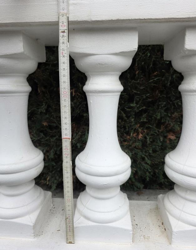 Baluster Säule 42cm Gartendeko Balustrade Fassaden Fenstergesims Zierstuck