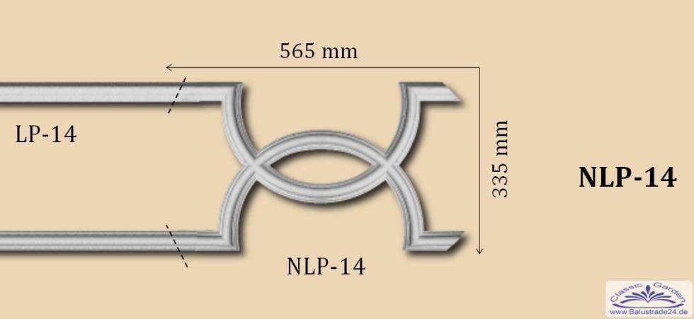 Gips Zierstuck Element NLP-14