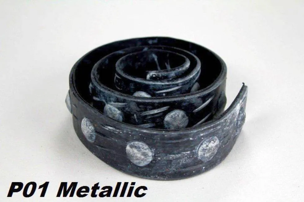 Balken Zierriemen mit Nieten Metallic Dekor