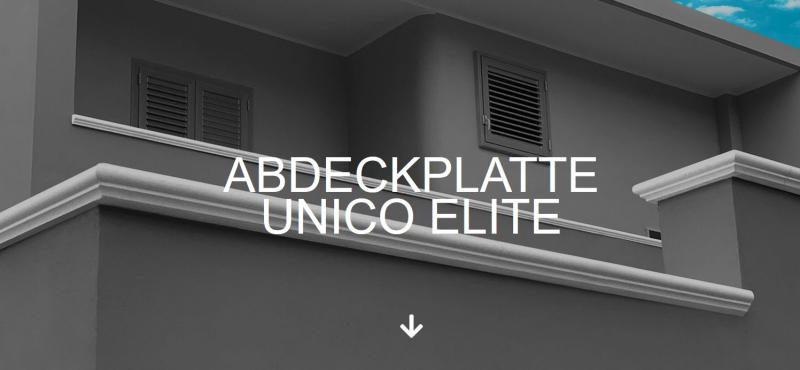 Beton Mauerabdeckung Eckwinkel 100cm lang 8 Breiten 5 Farben Elite Mauerkappen Abdeckplatten