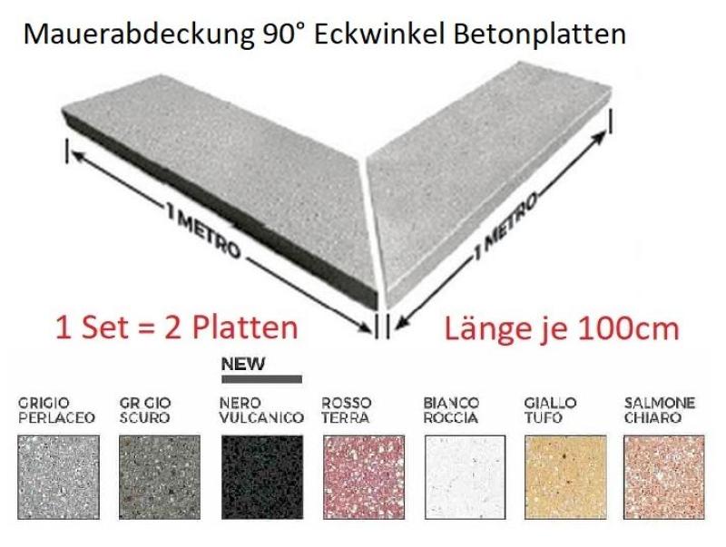flache Mauer Abdeckplatte Eckwinkel