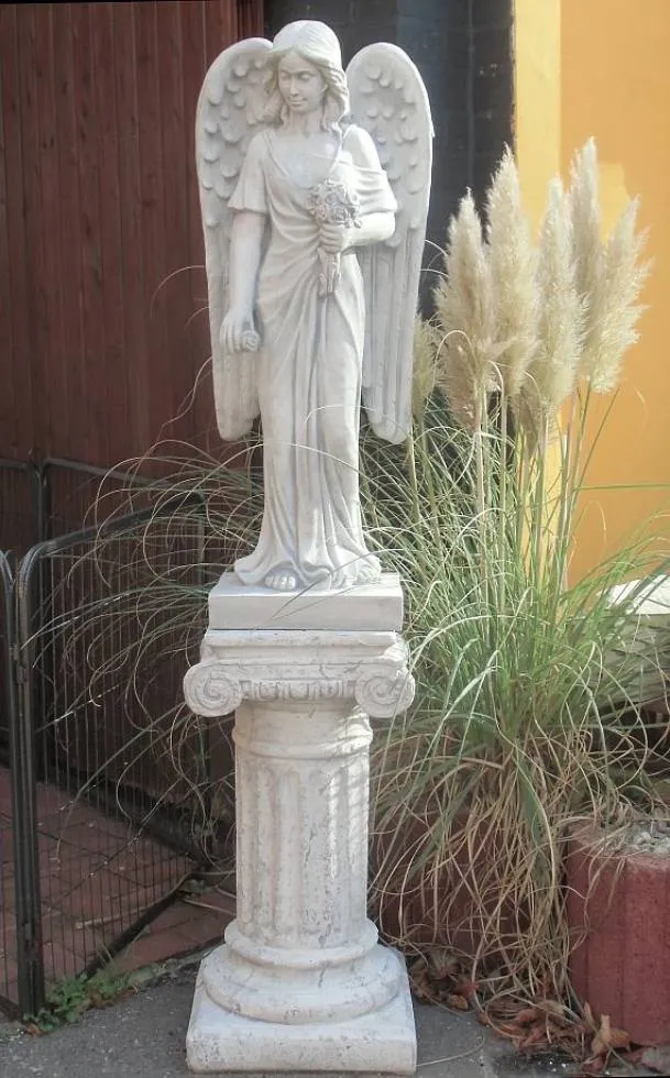 Engel Gartendeko Steinfigur