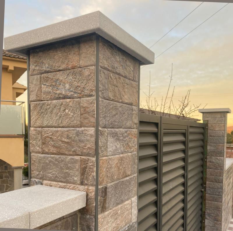 Pfeiler Abdeckplatten zu Evolution Mauerabdeckungen Marmorbeton Betonplatten 4 Größen 7 Farben lieferbar