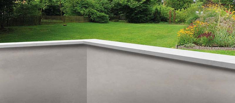 Beton Mauerabdeckung Eckwinkel 100cm lang 10 Breiten 7 Farben Evolution Mauerkappen Abdeckplatten